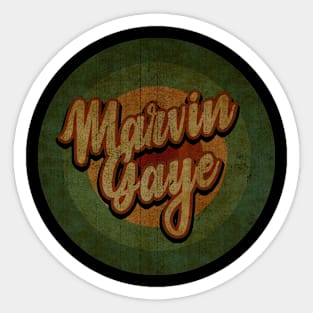 Circle Retro Vintage Marvin Gaye Sticker